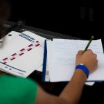 Programmheft und Notizen
